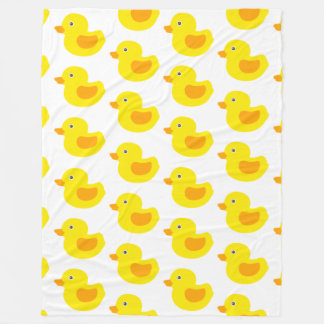 Förtjusande gult gummi duckar Duckies Fleecefilt