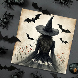 Förtjusande Halloween-platta hälsningskort Julkort