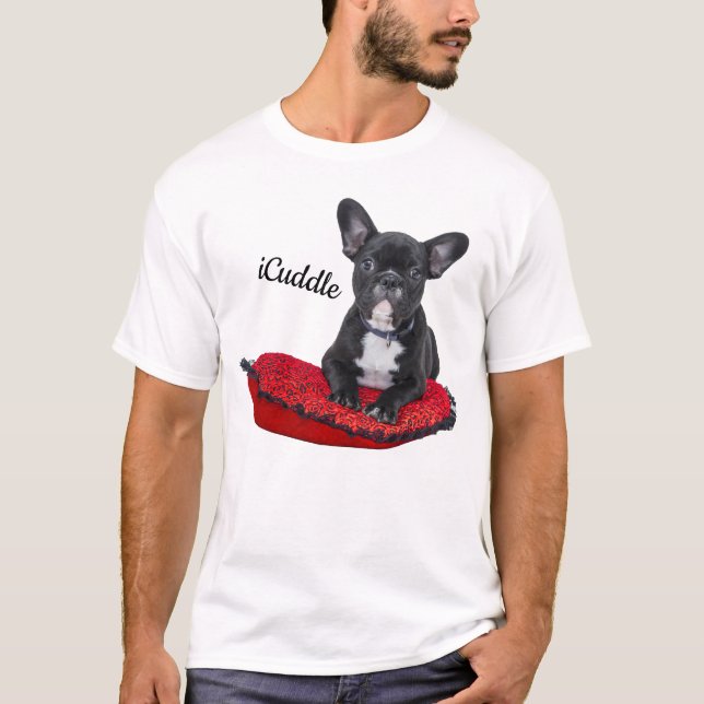 Förtjusande iCuddlefranskbulldogg Tee (Framsida)
