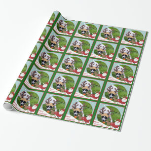 Förtjusande inpackning för jul för gränsCollie Presentpapper