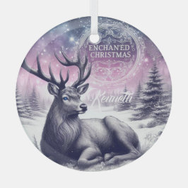 Förtjusande jul Buck Ornament Personalize