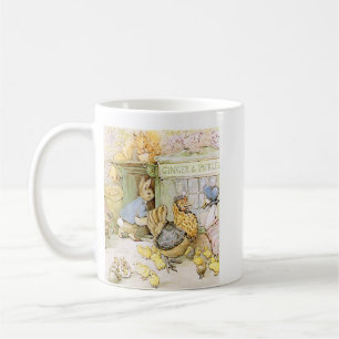 Förtjusande kanin och höna kaffemugg