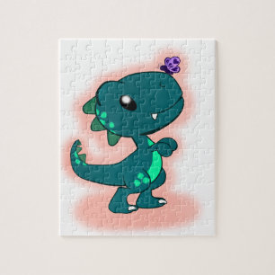 Förtjusande kricka T-Rex Pussel