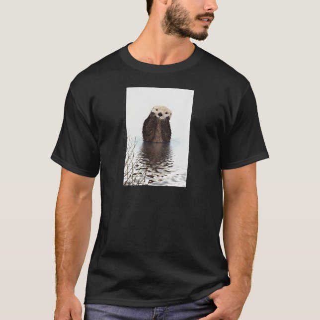 Förtjusande le utter i sjön t shirt (Framsida)