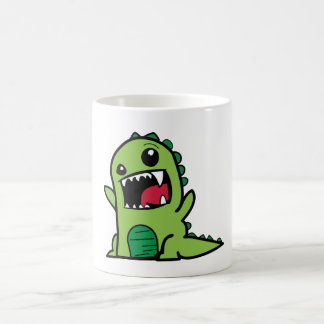 Förtjusande lite grön Dinosaur Kaffemugg
