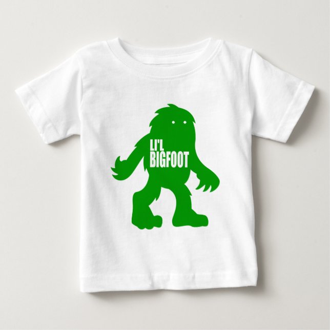 Förtjusande logotyp för LI'L BIGFOOT - gulliga Tee Shirt (Framsida)