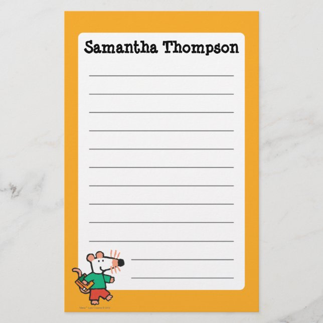 Förtjusande Maisy kärlekar att läsa Brevpapper (Framsida)