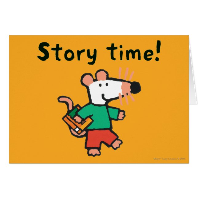 Förtjusande Maisy kärlekar att läsa Hälsningskort (Framsidan Horizontal)