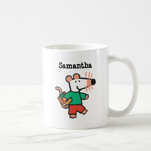 Förtjusande Maisy kärlekar att läsa Kaffemugg (Höger)