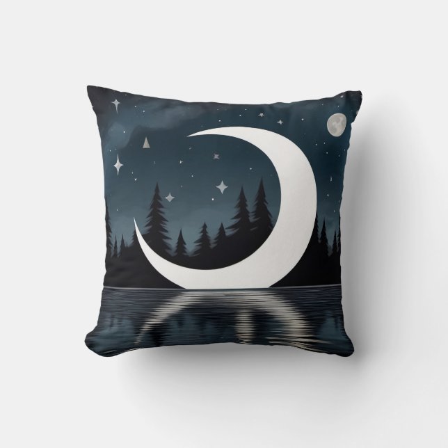 Förtjusande Måne Art Pillows: Dream under Stars Kudde (Framsida)