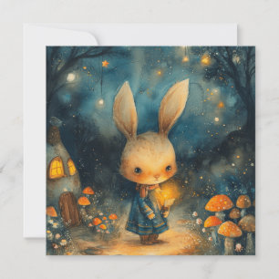 Förtjusande Meadow: Cute Bunny 🌼 🐇 nedladdningsb Julkort