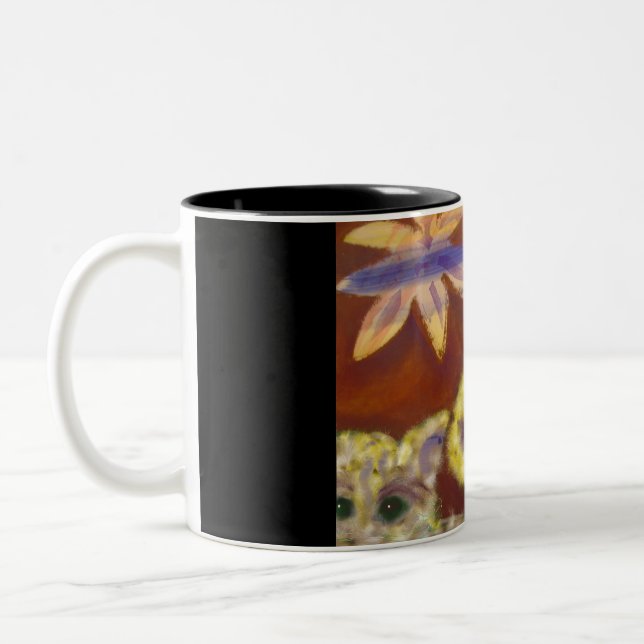 Förtjusande mugg för hårigkattkaffe (Vänster)