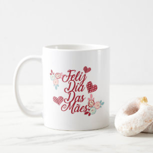 Förtjusande mugg för kaffe för Feliz diameter D