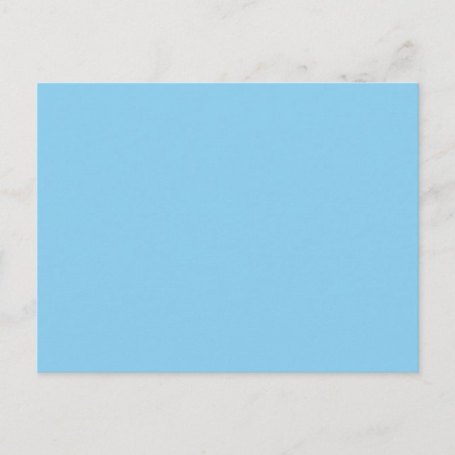 Förtjusande mysig blå färg vykort (Framsida)