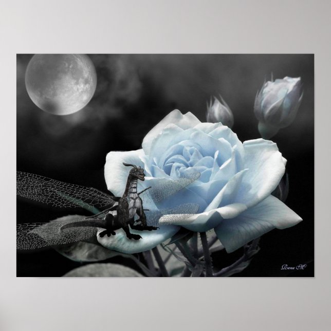 förtjusande nattblått poster (Framsidan)