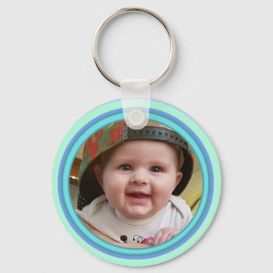 Förtjusande nyckelring för personligbabyfoto