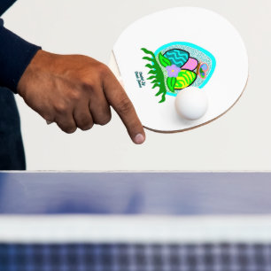 Förtjusande Påskägg Ping Pong Paddle Pingisracket