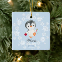 Förtjusande pingvintjejrar jul