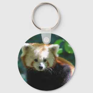 Förtjusande röd Panda Keychain Nyckelring