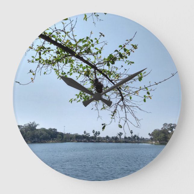 förtjusande sjö-sidvy stor klocka (Framsida)