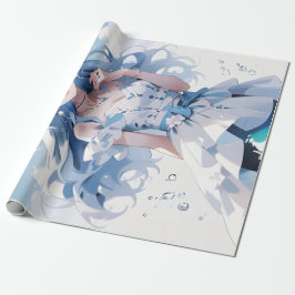 Förtjusande Sjöjungfru Birthday Design for Girls Presentpapper