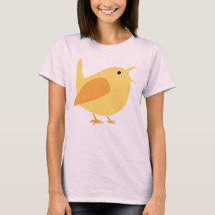 Förtjusande sjungande fågelTie-Färg T-tröja T-shirt