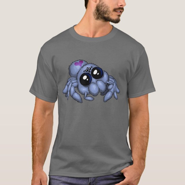 Förtjusande spindel (blått) tee (Framsida)