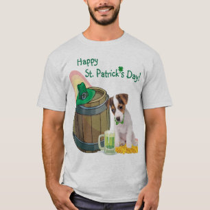 Förtjusande st patrick's day för jackRussell val T Shirt