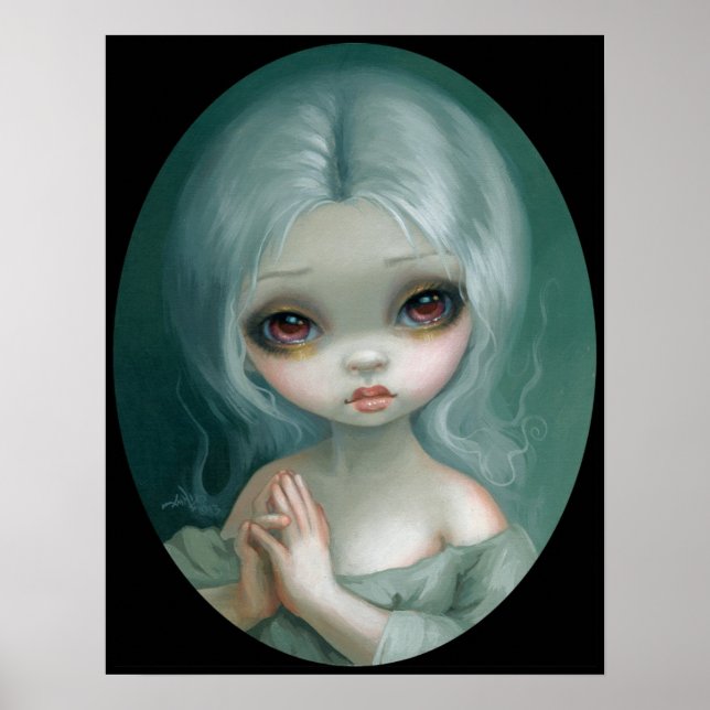 Förtjusande stort öga konst skriver Jasmine Becket Poster (Framsidan)