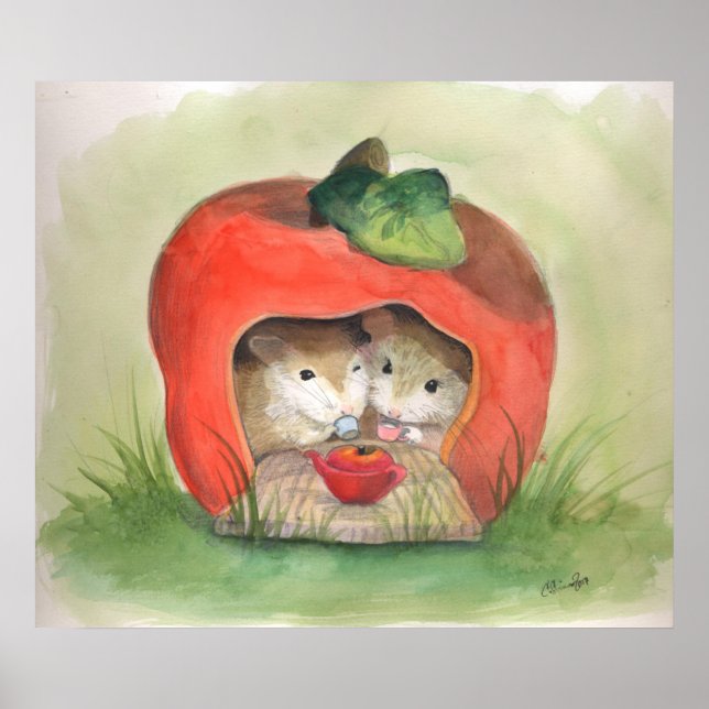 Förtjusande tea för två poster (Framsidan)