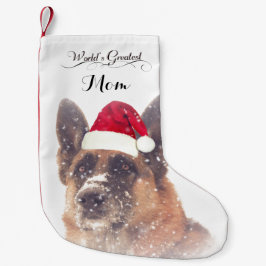 Förtjusande tysk herdejulstrumpa liten julstrumpa