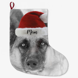 Förtjusande tysk herdejulstrumpa stor julstrumpa