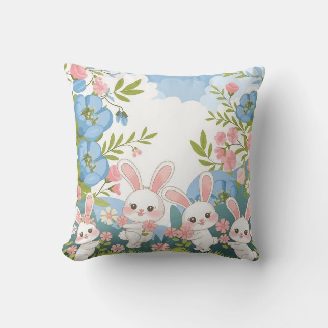 Förtjusande utformning av firande i Påsk Kudde (Framsida)