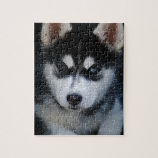 Förtjusande valp för siberian huskySledhund Pussel (Vertikal)