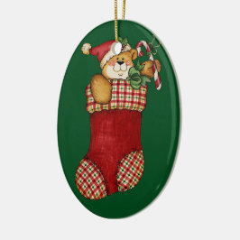 förtjusande vintagenalle julgransprydnad keramik