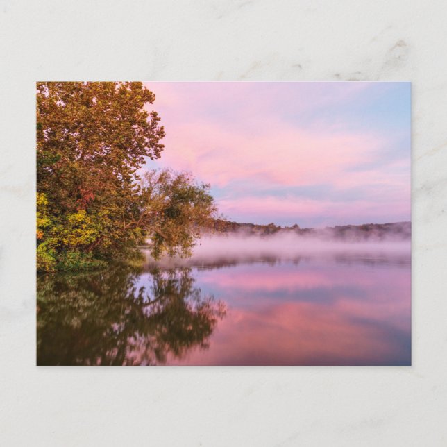 Förtjusande vykort för Rosa på morgonen (Framsida)