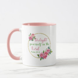 Förtjusning i Herren - Psalm 37:4 Mugg