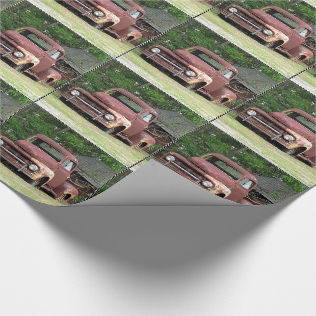 Förtjust minnen - den gammala lastbilen som slår presentpapper (Hörn)