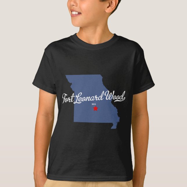 FortLeonard Wood Missouri MO skjorta T-shirt (Framsida)