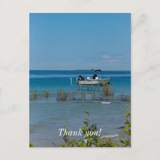 Förtöjd vid Mackinac Vykort (Framsida)