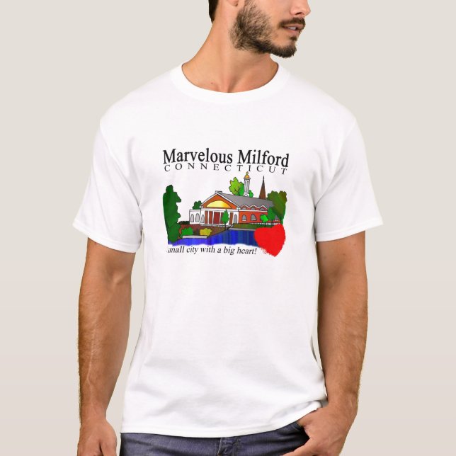 Förträfflig Milford stadshusT-tröja T Shirt (Framsida)
