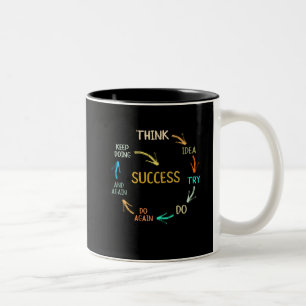 Förträffscykel med stor inspiration Två-Tonad mugg