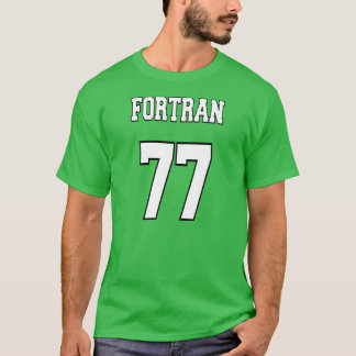 Fortran 77: Vit/grönt för Fortran-programmerare Tee Shirt
