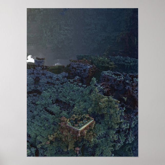 Fortress 3D Fractal Poster (Framsidan)