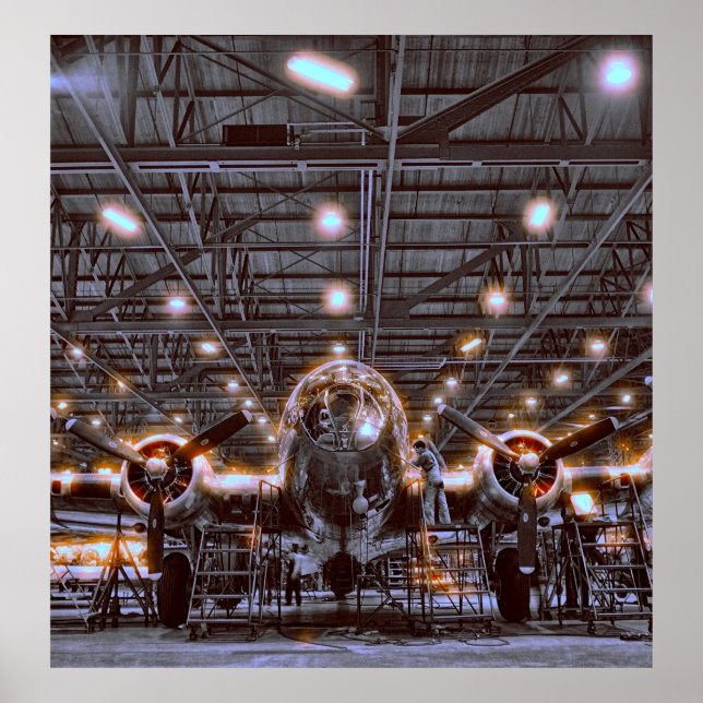 FORTRESS LUFT KRIG WWII POSTER (Framsidan)