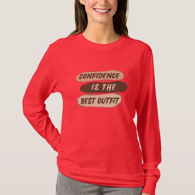 "Förtroende är BÄSTA UUTFIT Sweatshirt" T Shirt (Framsida)