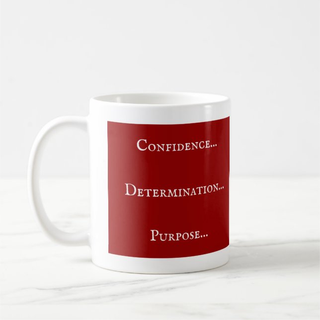 Förtroende - Bestämning - Syfte Kaffemugg (Vänster)