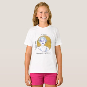 Förtroende firar stark kvinnlig samling t shirt