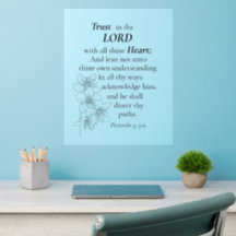 Förtroende för Blommigten Lord Bible Verse