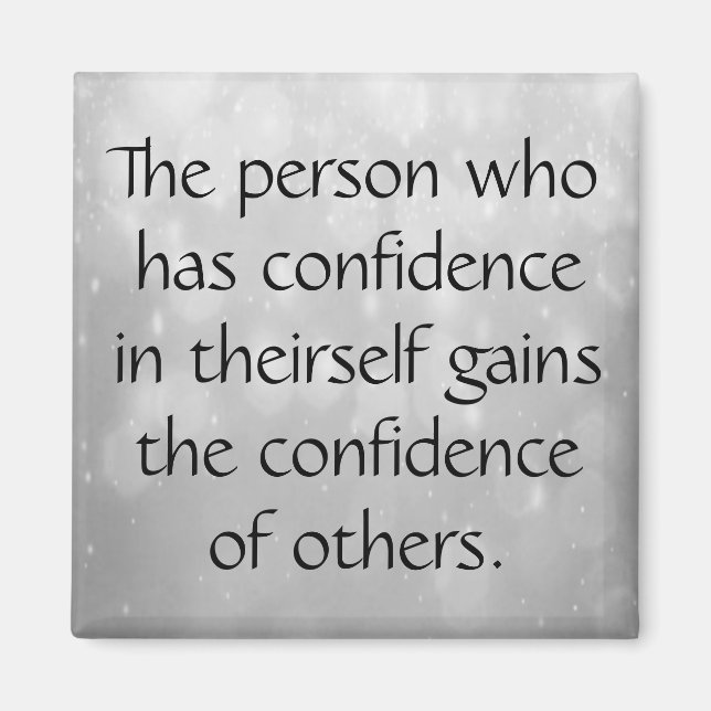 Förtroende för dig själv magnet (Framsidan)